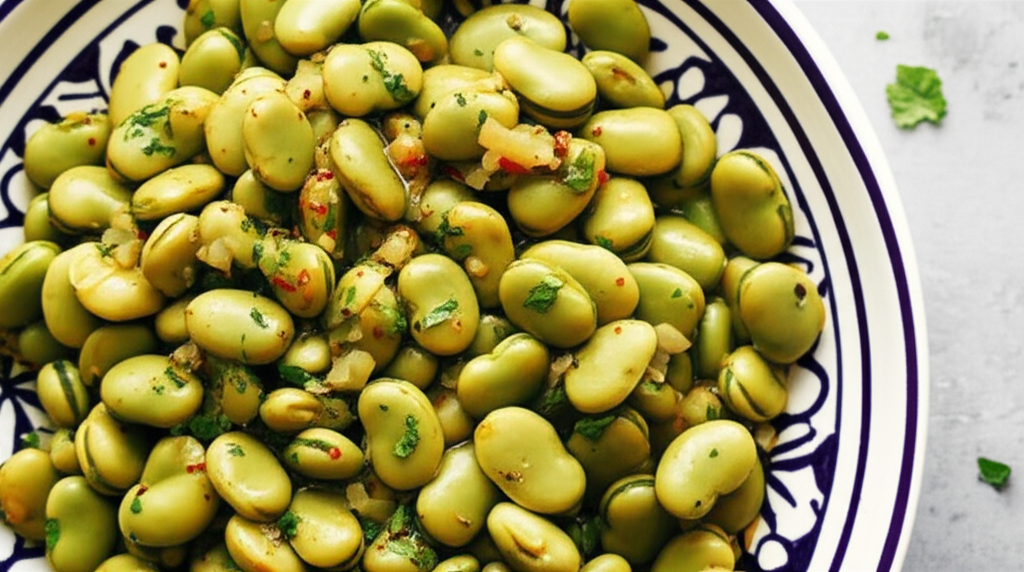 Algerian Broad Beans Garlic Fves En Sauce image