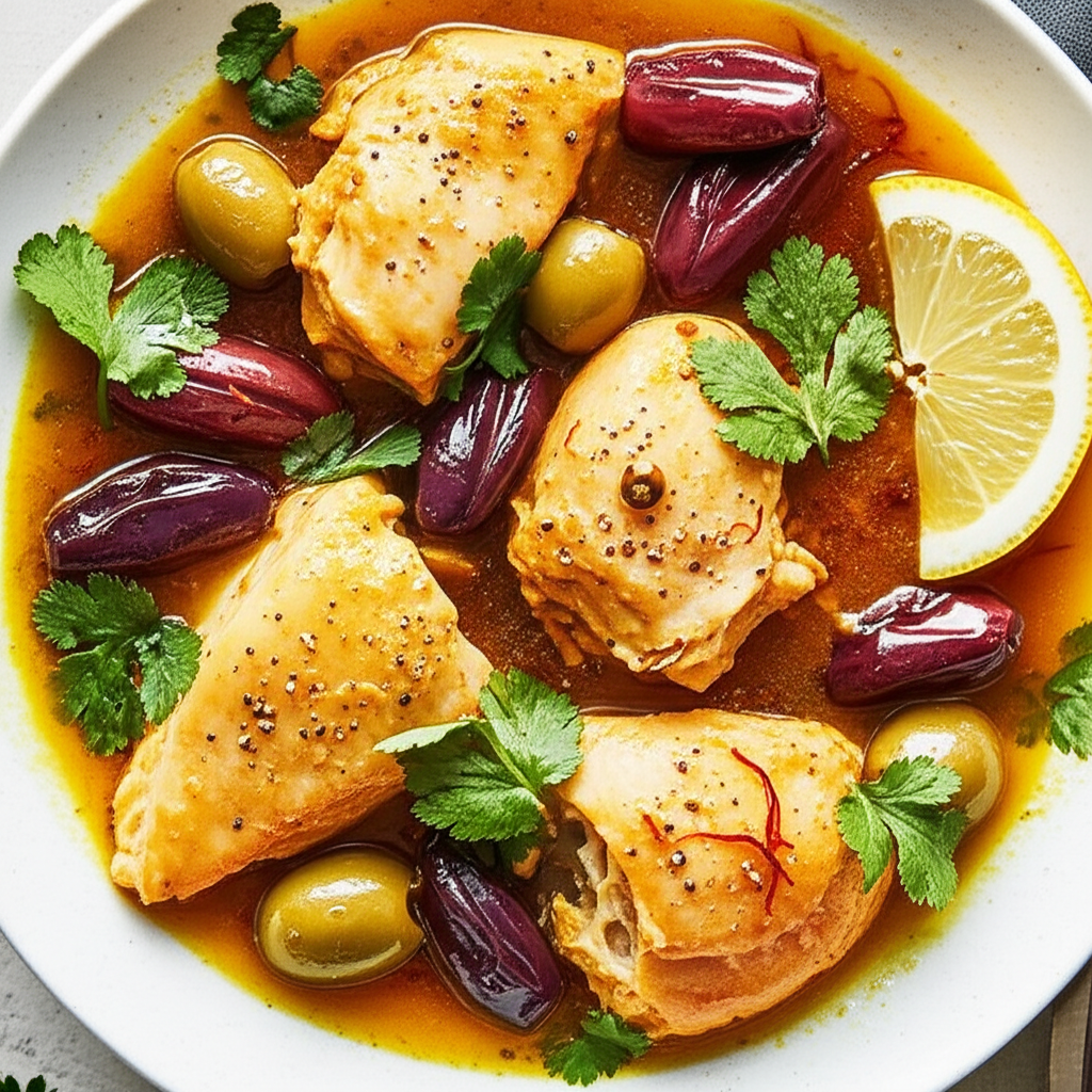 Algerian Chicken And Olive Stew image