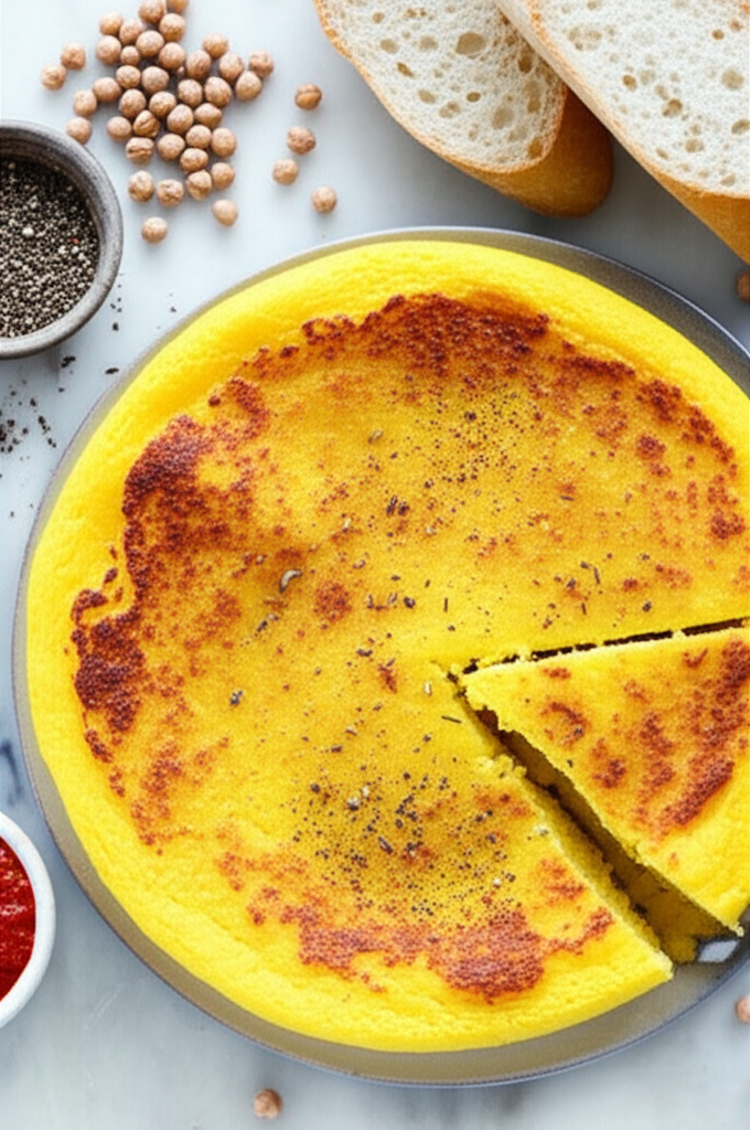 Algerian Garantita Karanteta Chickpea Garbanzo Souffle image