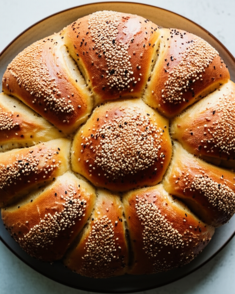 Algerian Khobz El Dar Semolina Bread image