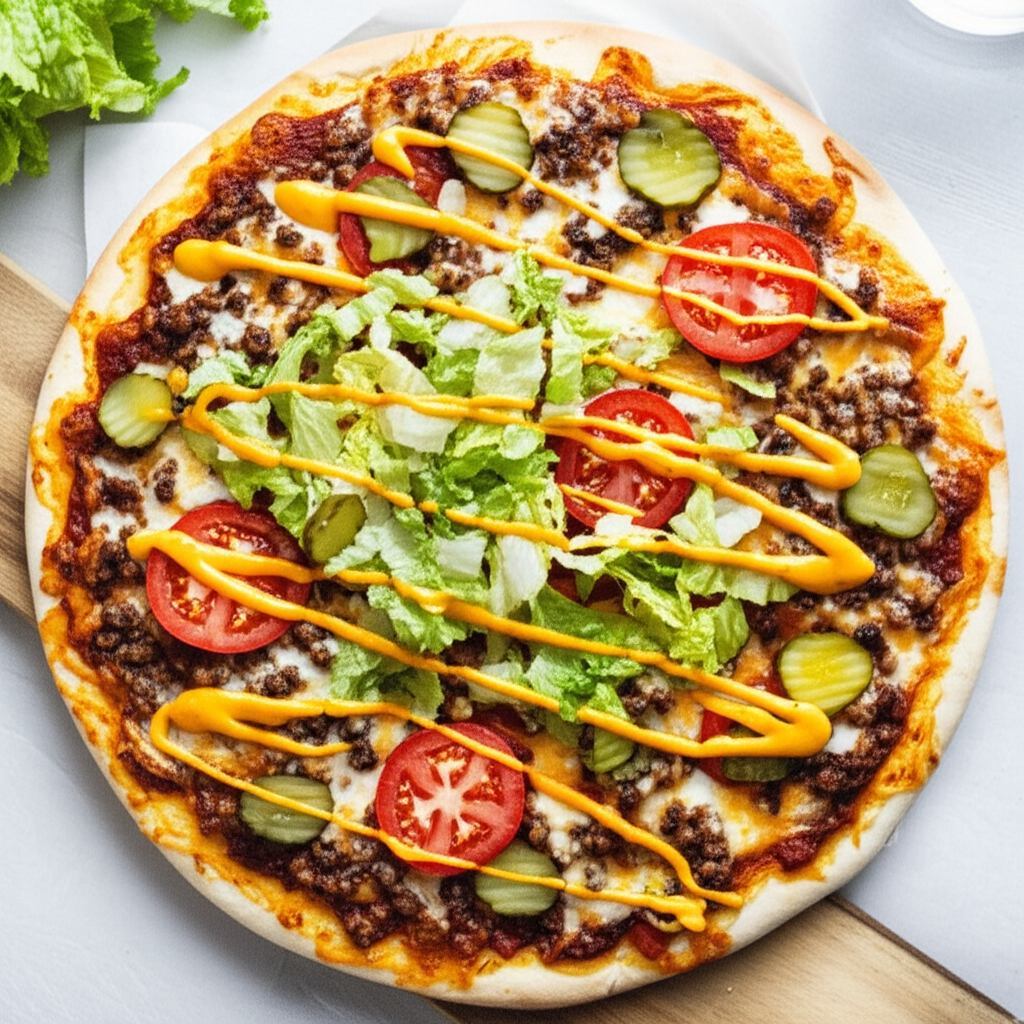 All American Cheeseburger Pizza image