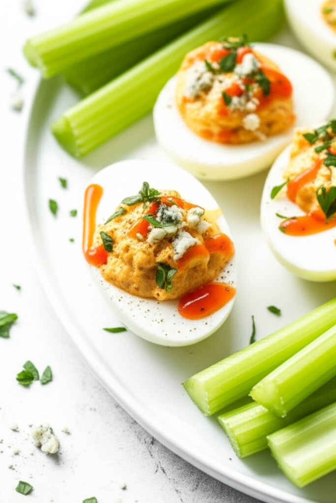 Buffalo Stuffed Eggs image