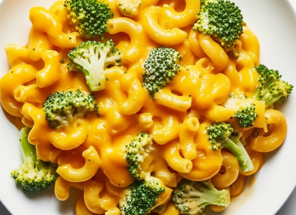 All In One Broccoli Macaroni And Cheese image