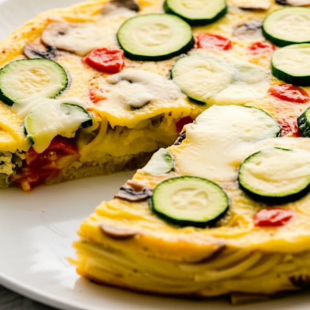 All In One Spaghetti Frittata image