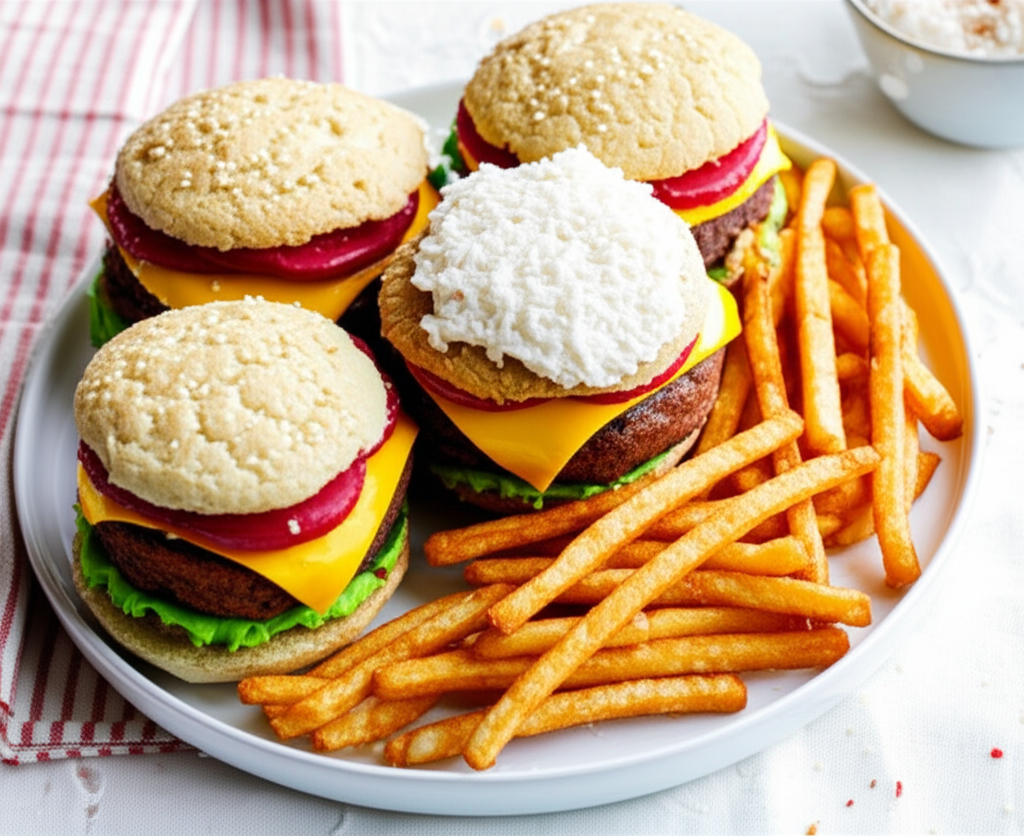 Cheeseburger Cookies And Fries image