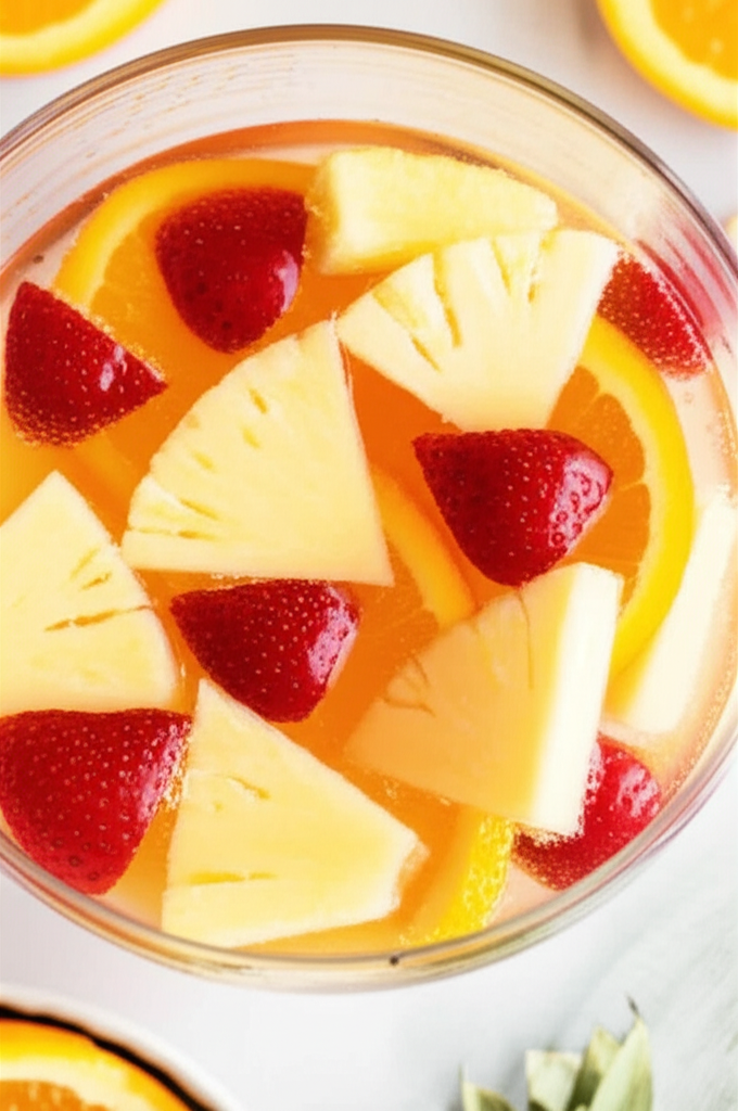 Alli's Fruity Champagne Punch image