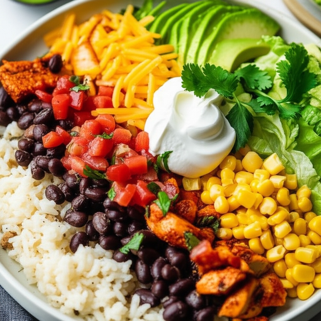 Chipotle Style Chicken Burrito Bowls image