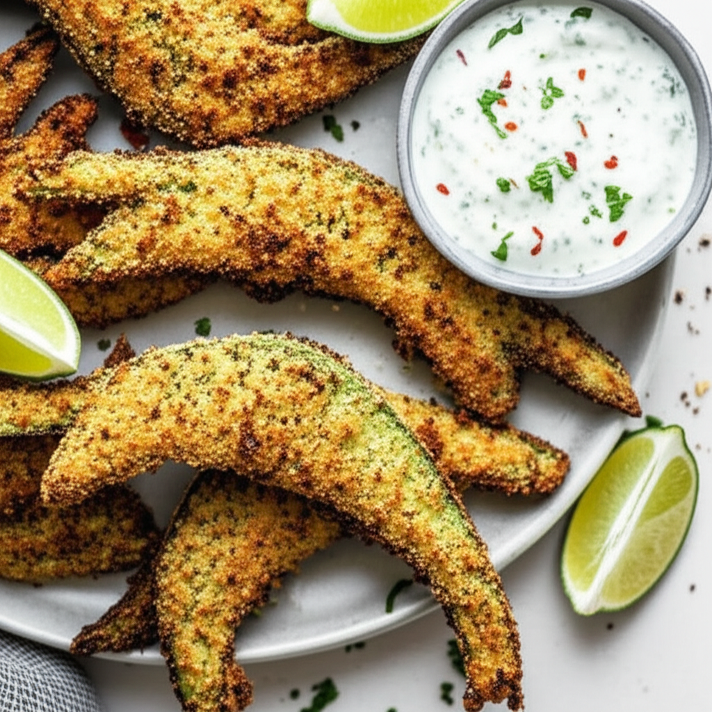 Alligator Claws Avocado Fritters With Chipotle Lime Dip image