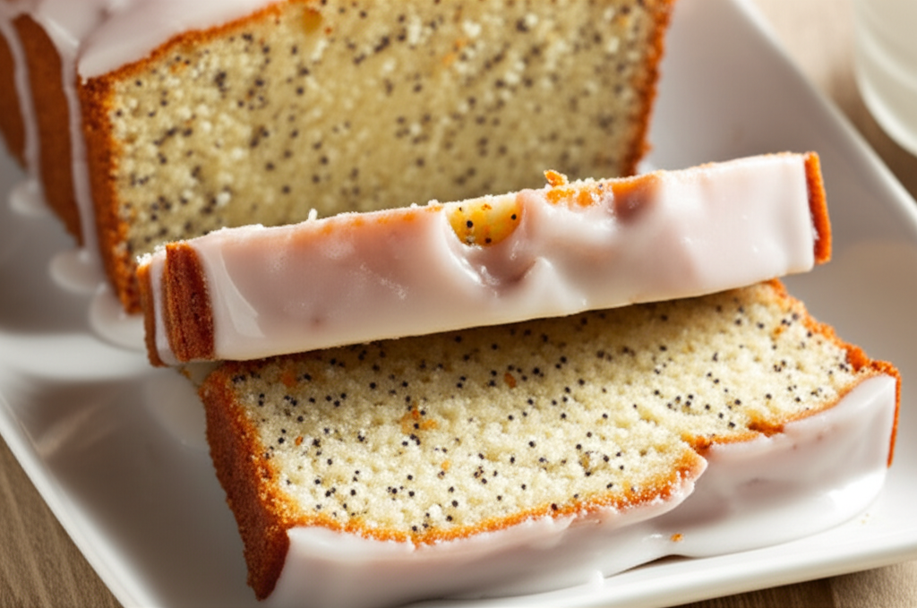 Almond Glazed Poppy Seed Bread image