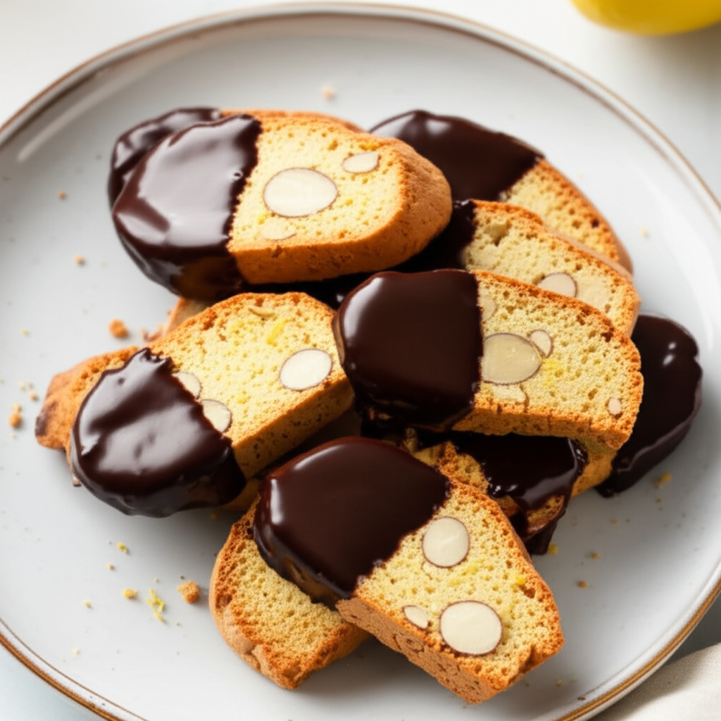 Almond And Lemon Biscotti image