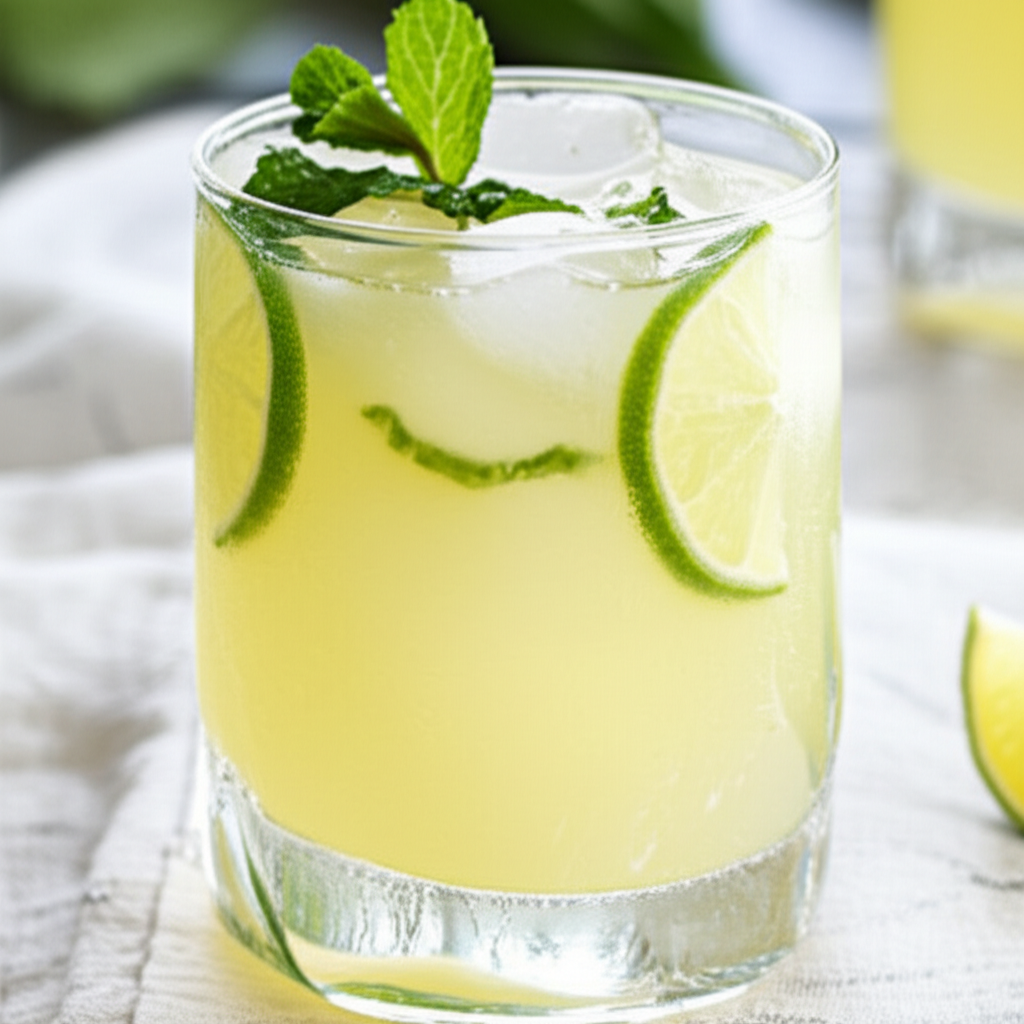 Almond And Lime Lemonade image