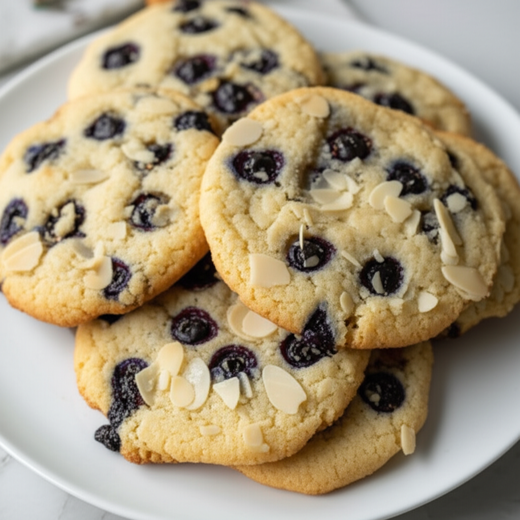 Almond Blueberry Cookies image
