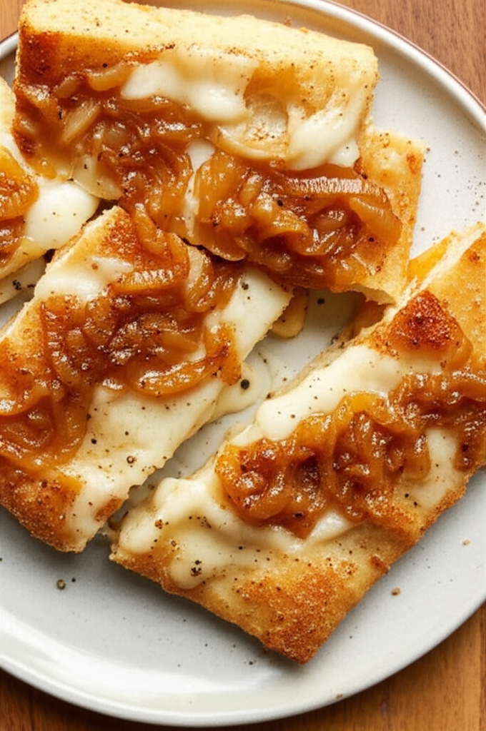 Caramelized Onion Focaccia Wedges For Onion Lovers image
