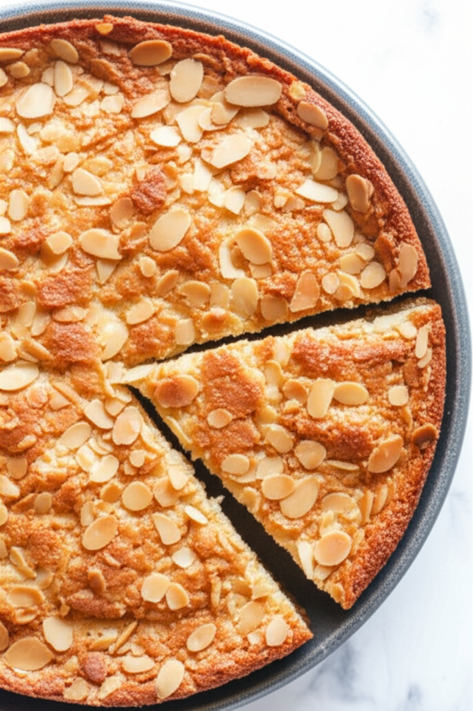 Almond Butter Cake With Crunchy Almond Topping image