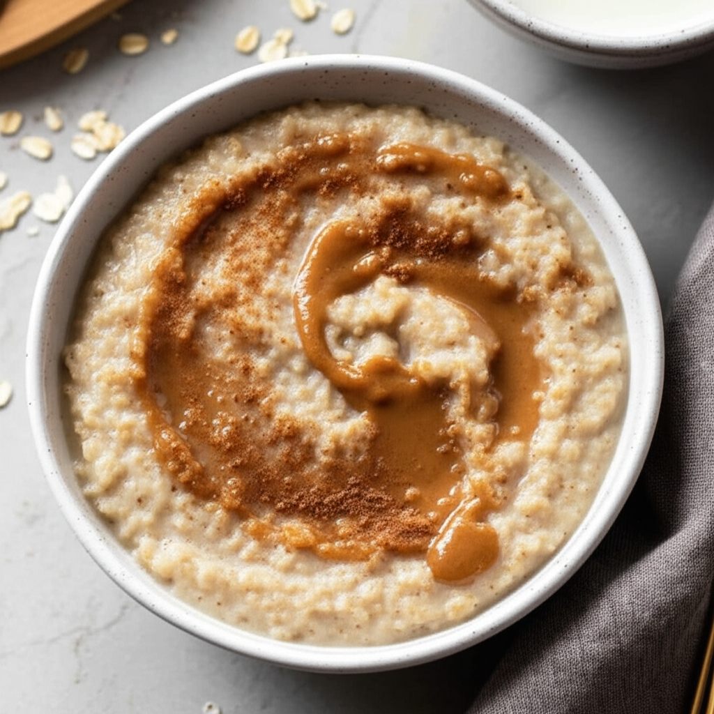 Almond Butter Cinnamon Vanilla Oatmeal image