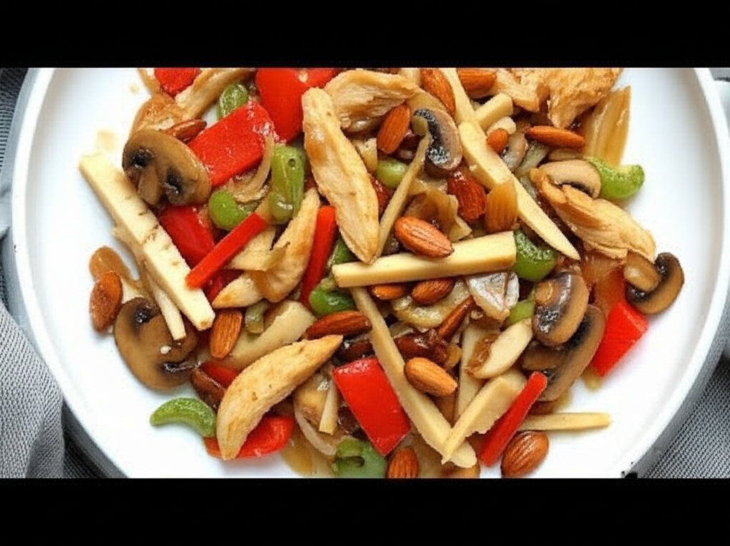 Almond Chicken Vegetable Stir Fry image
