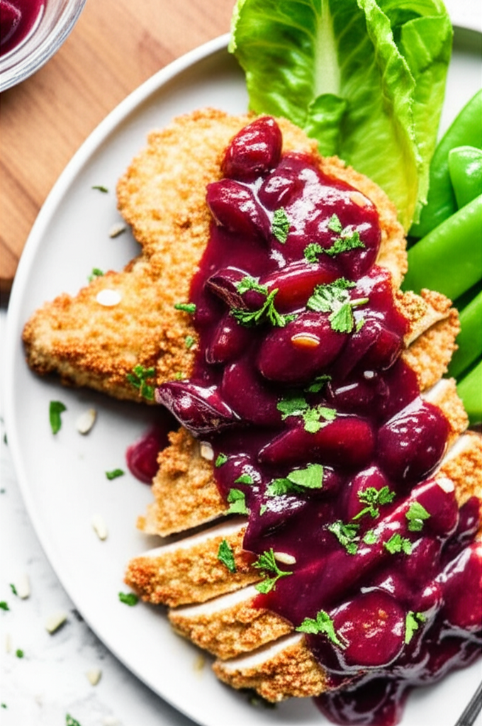 Almond Chicken With Savory Plum Sauce image