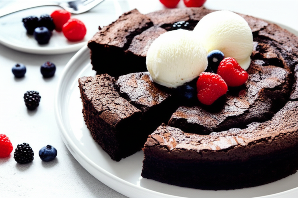 Almond Chocolate Cake No Flour image
