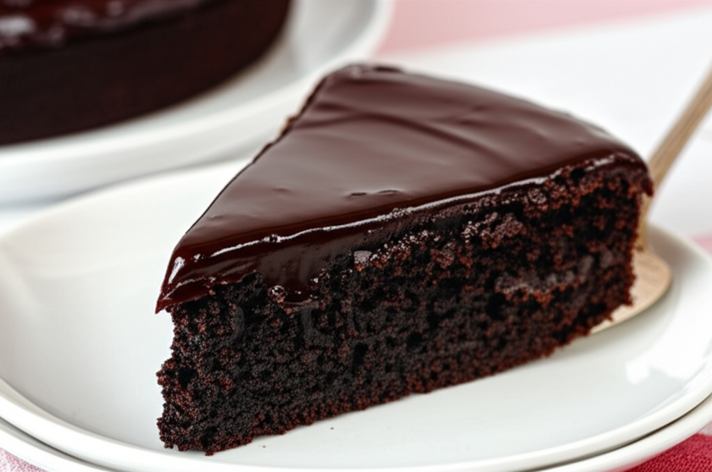 Almond Chocolate Cake With Ganache image