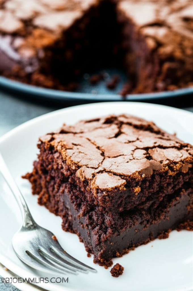 Almond Chocolate Pudding Cake image