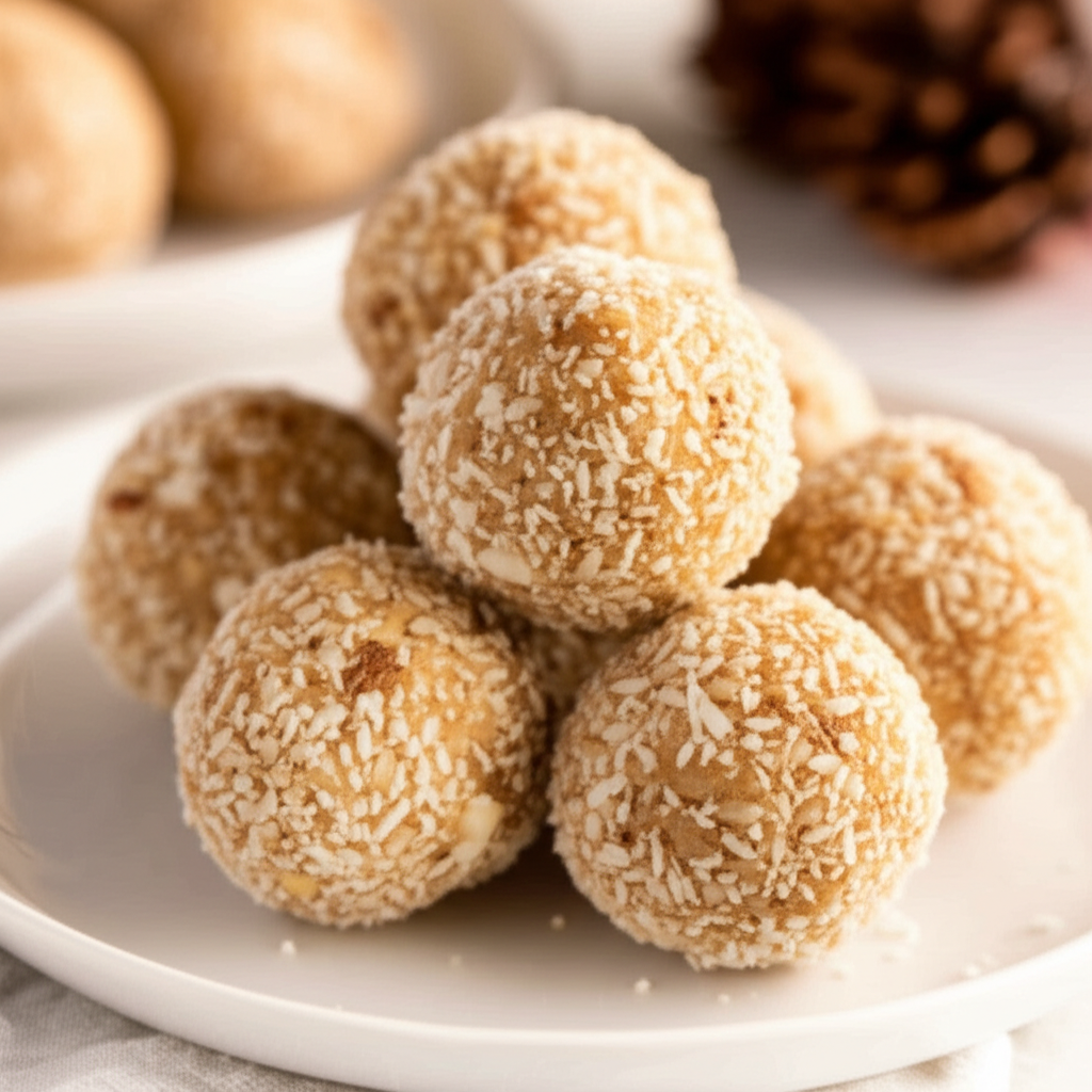 Almond Coconut Christmas Balls image