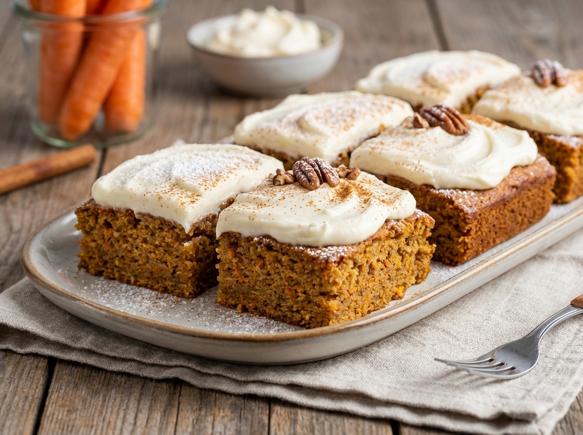 Carrot Bars W Cream Cheese Frosting image