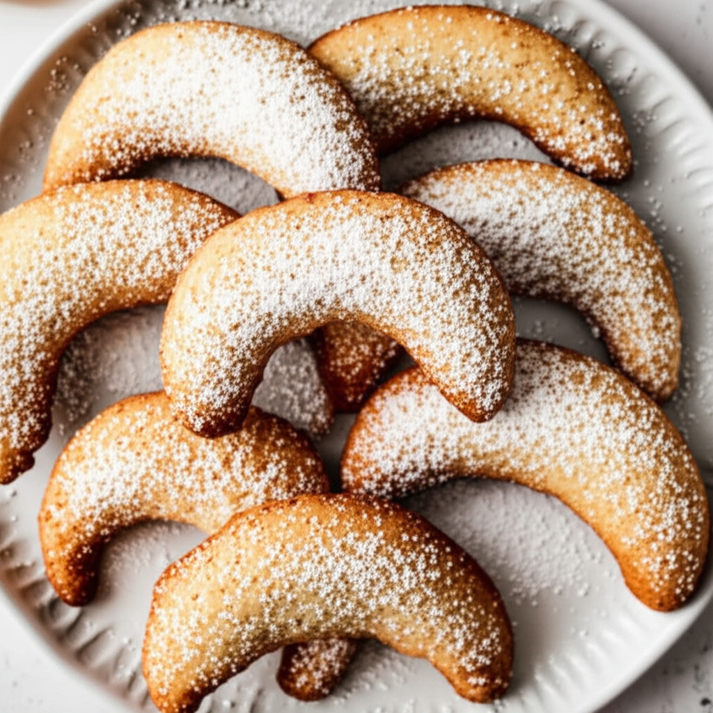Almond Crescents Mandlove Rohlicky image