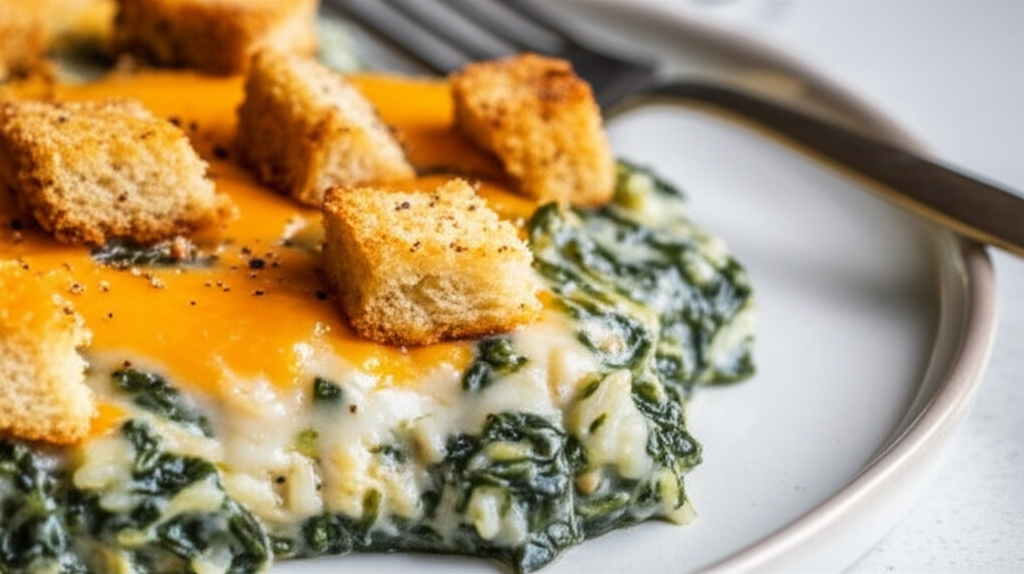 How I Got My Family To Eat Spinach Spinach Casserole image
