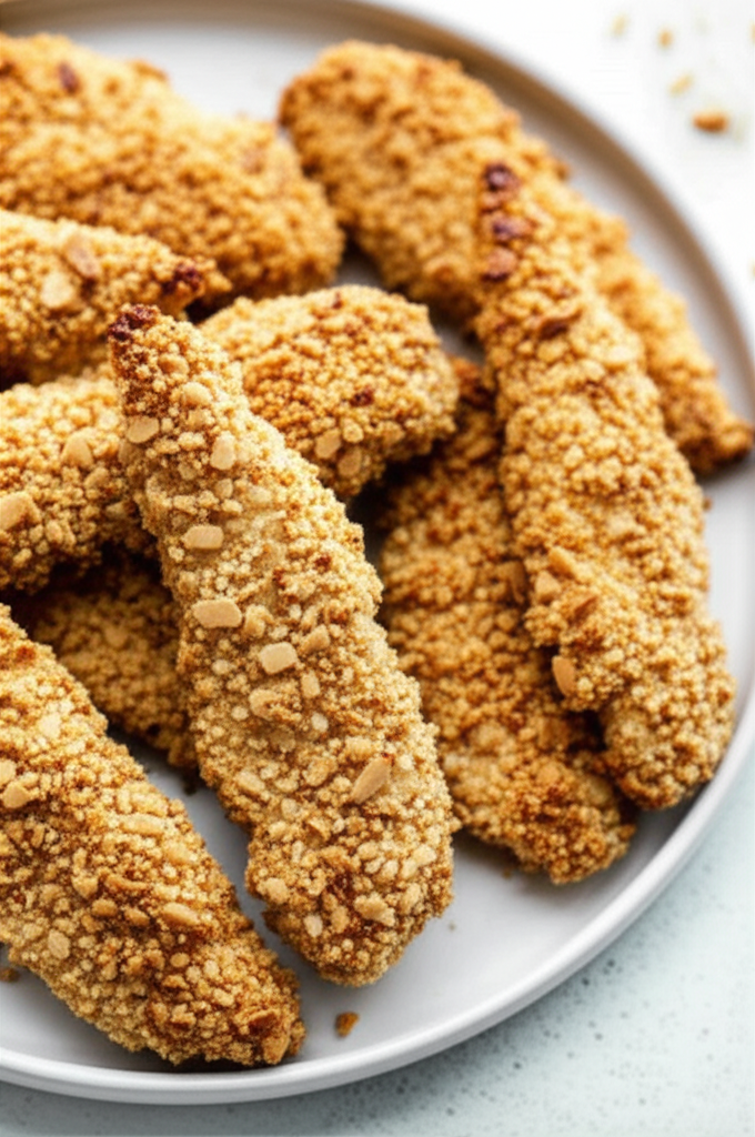 Almond Crusted Chicken Fingers image
