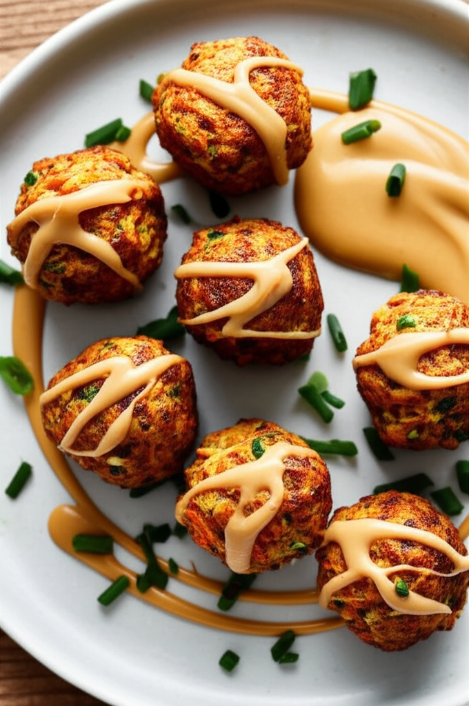 Carrot Satay Meatballs Using Vegemite image