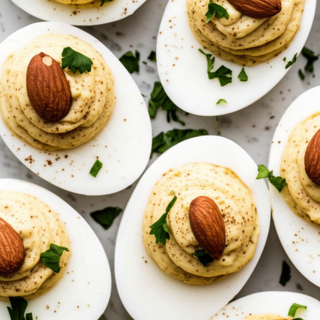 Almond Deviled Eggs image