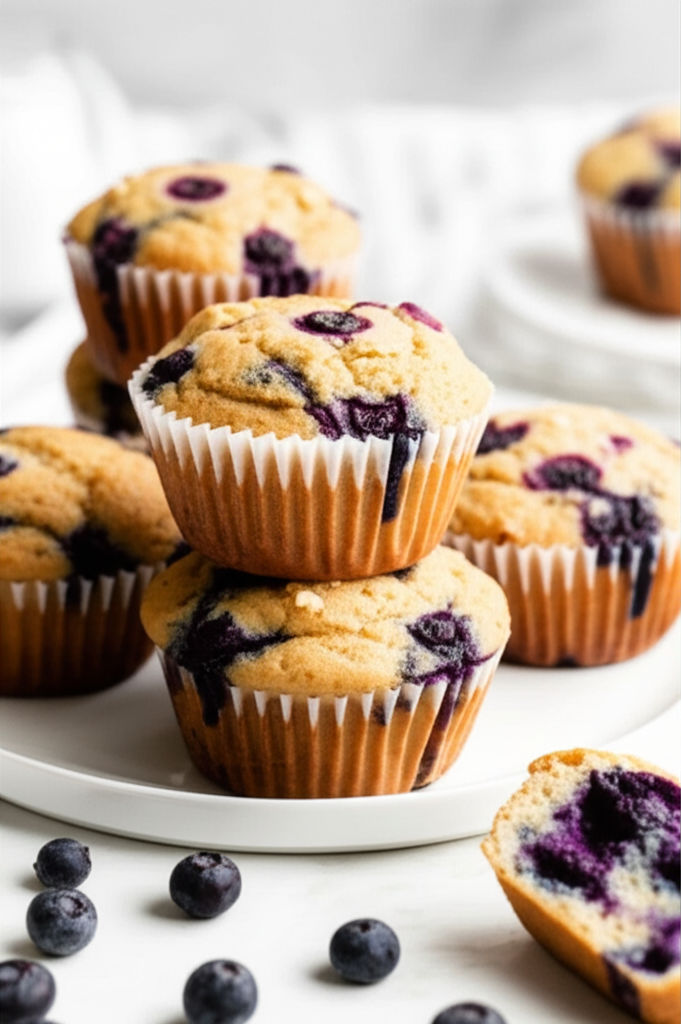 Almond Flour Blueberry Muffins Best Ever image