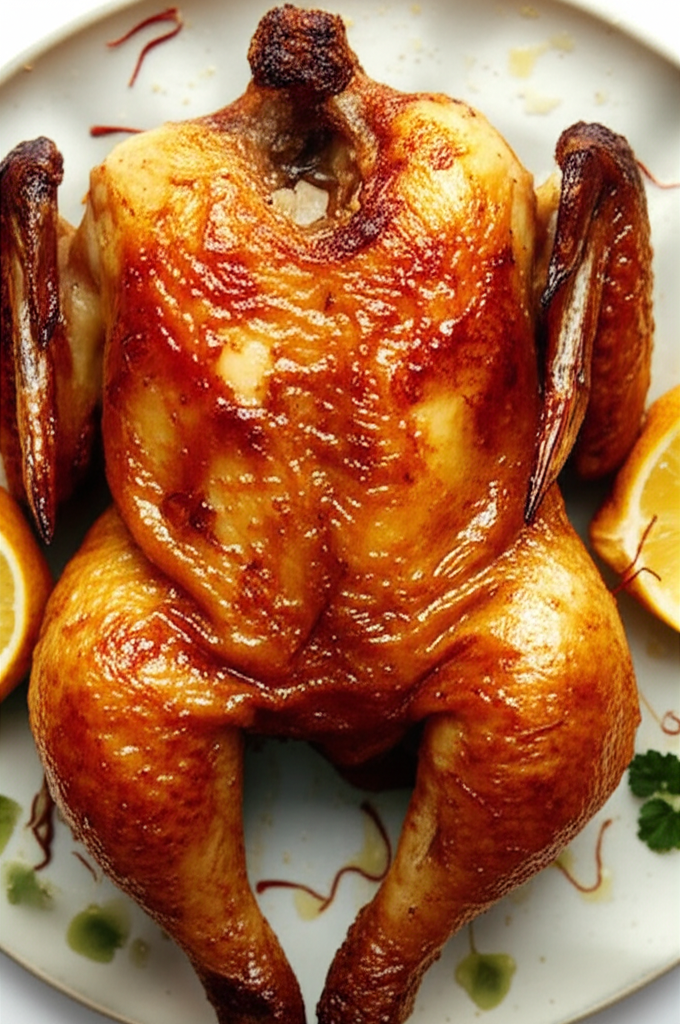 Cat Cora's Saffron Honey Roasted Chicken image