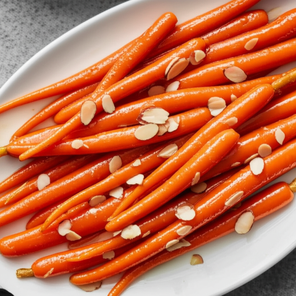 Almond Honey Carrots image