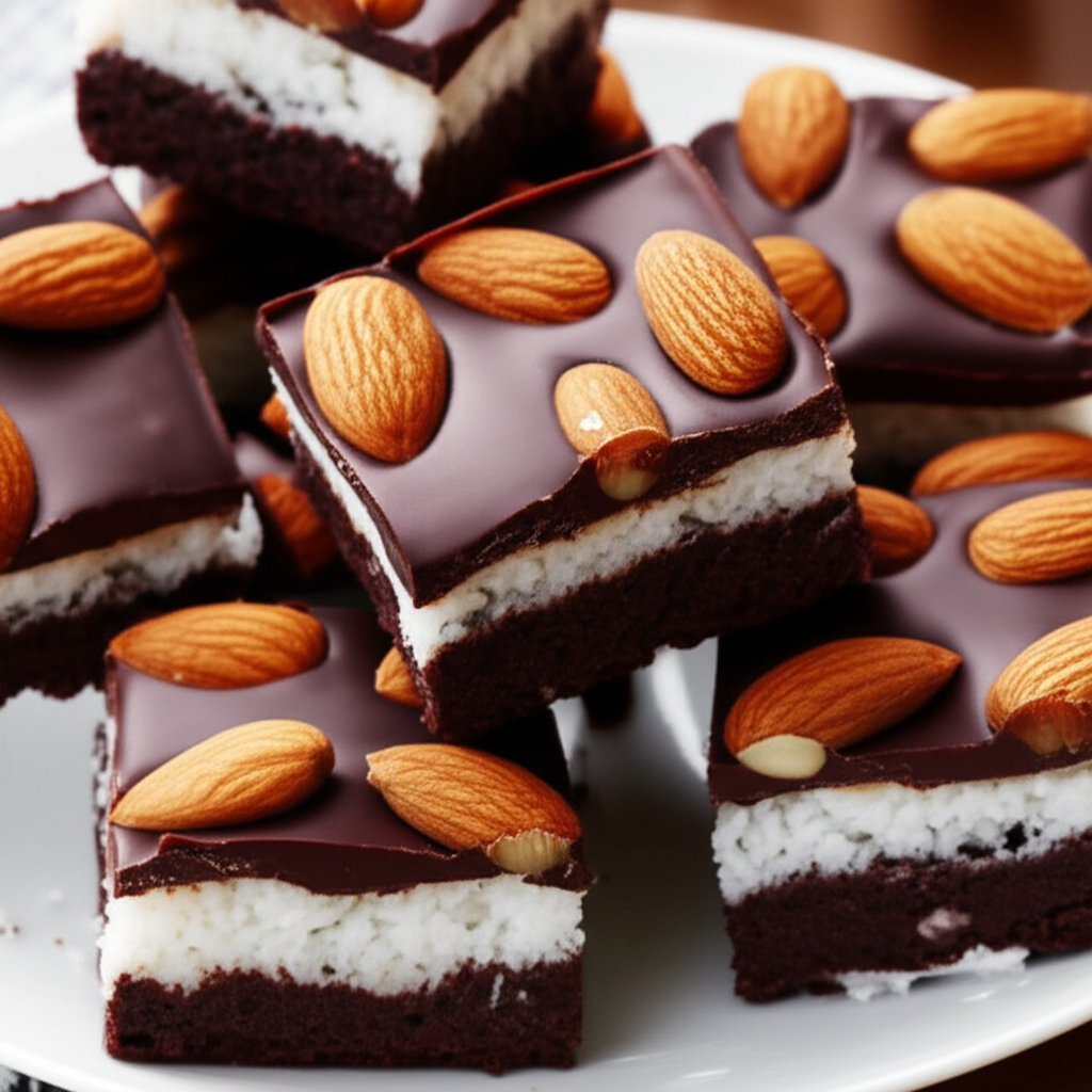 Almond Joy Brownie Bites image