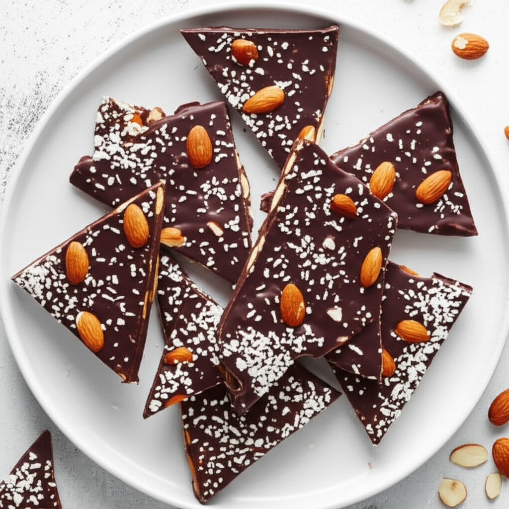 Almond Joy Chocolate Bark image