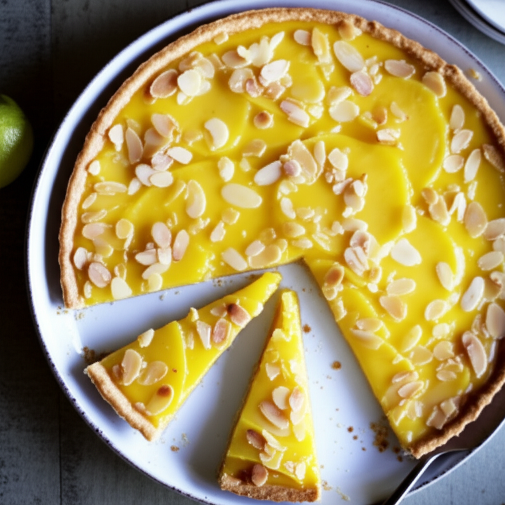 Almond Lemon Tart image