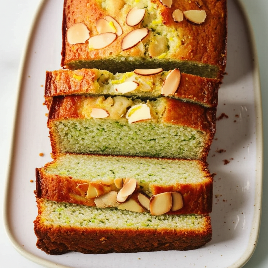 Almond Lemon Zucchini Bread image