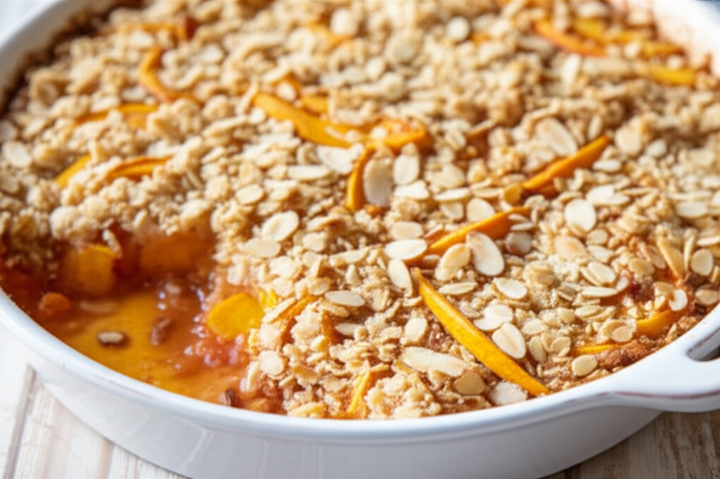 Almond Peach Crisp image