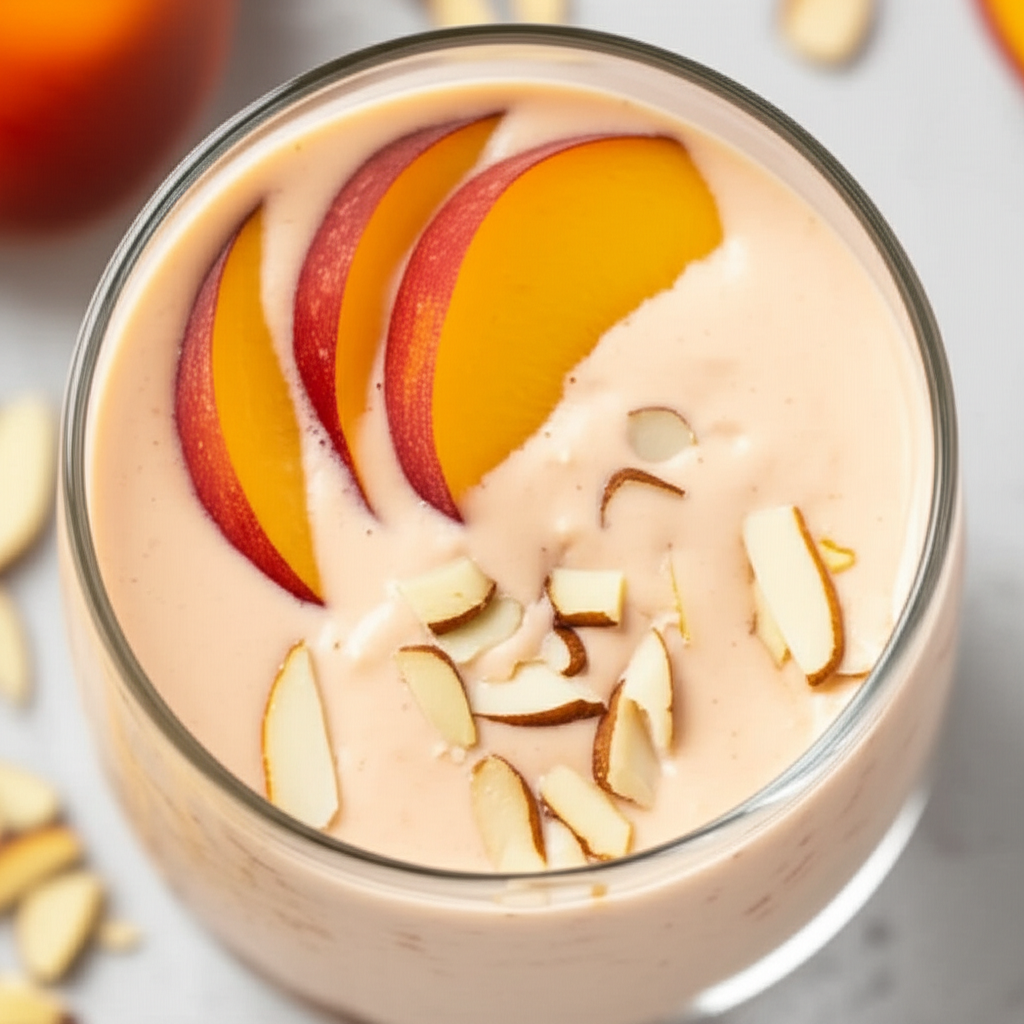Almond Peach Smoothie image