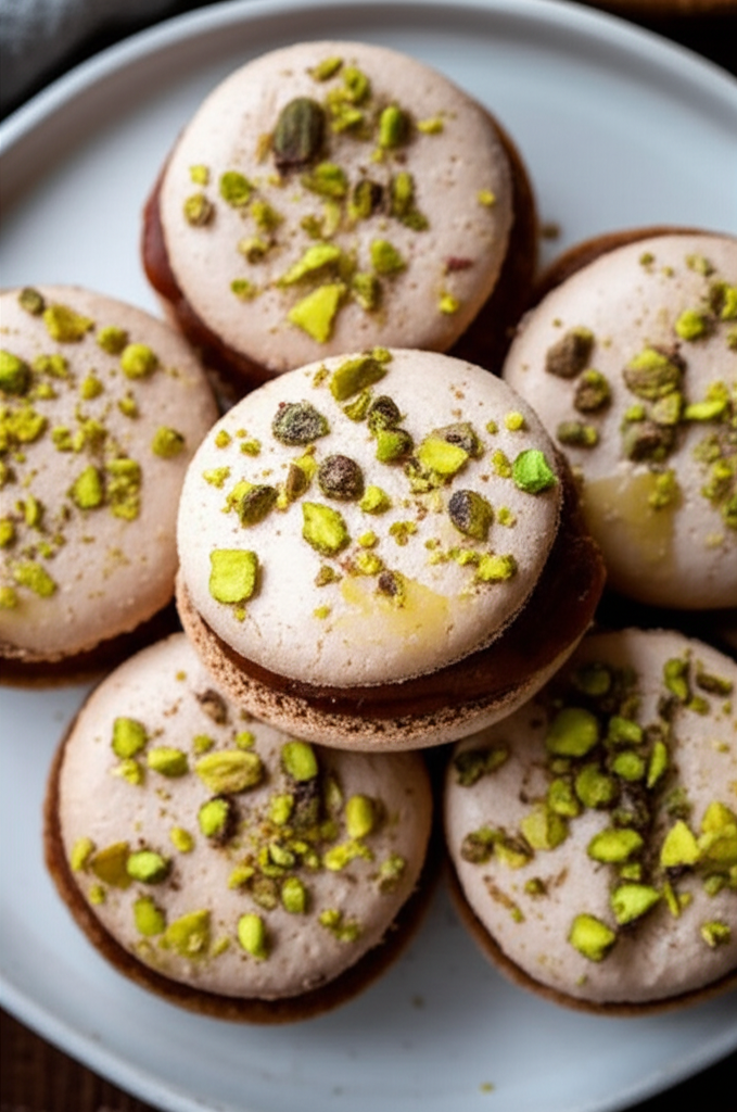 Almond Pistachio Macaroons image