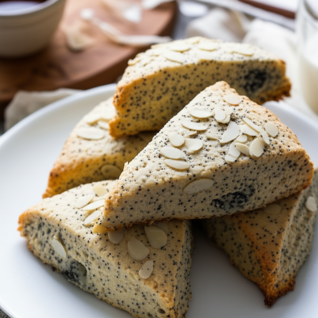 Almond Poppy Seed Scones image