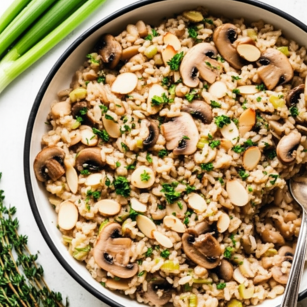 Almond Rice Casserole image