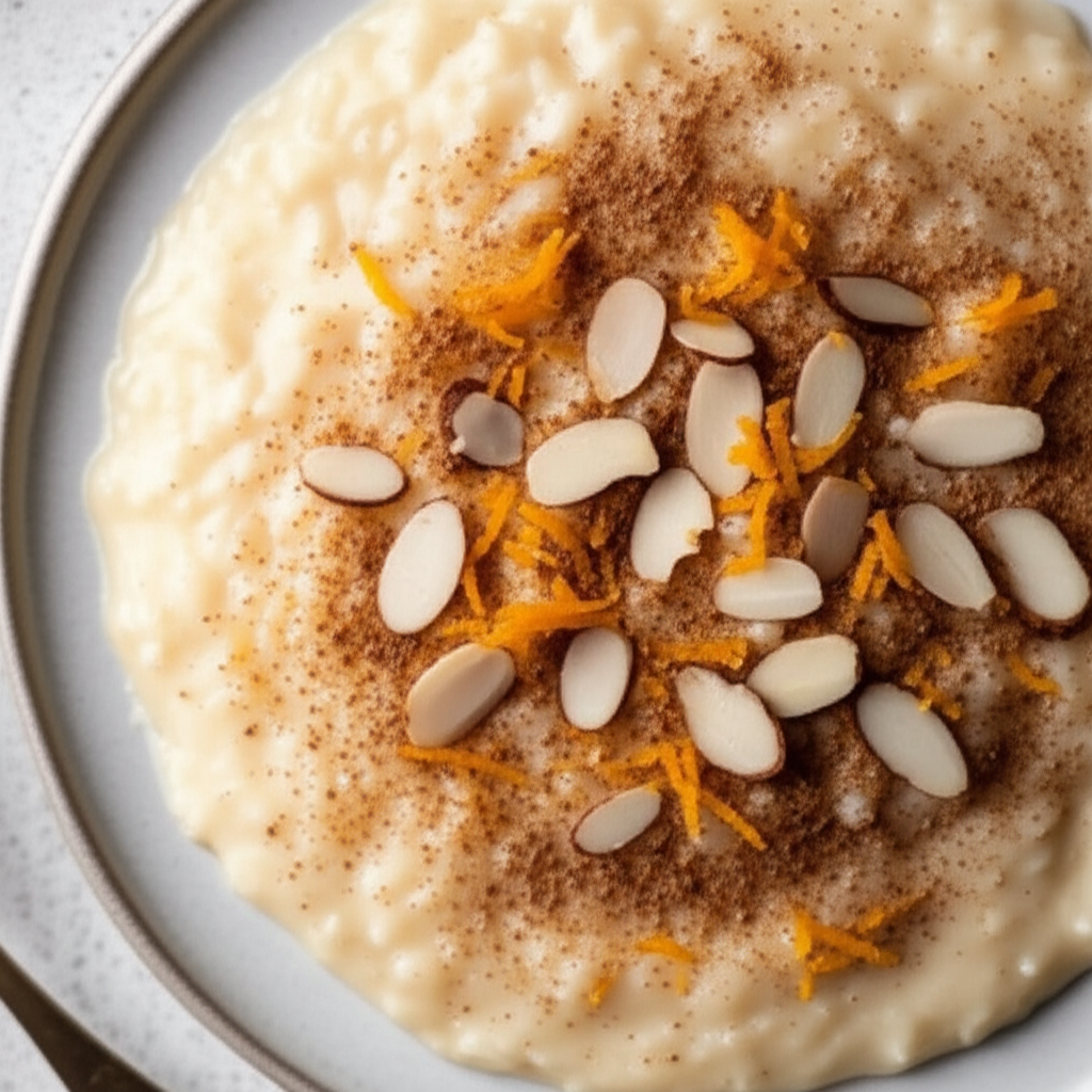 Almond Rice Pudding Arroz Almendrado image