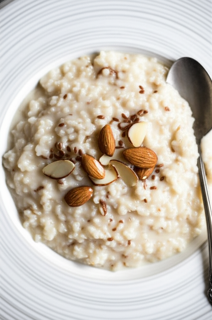 Almond Spice Rice Pudding From Leftover Rice image
