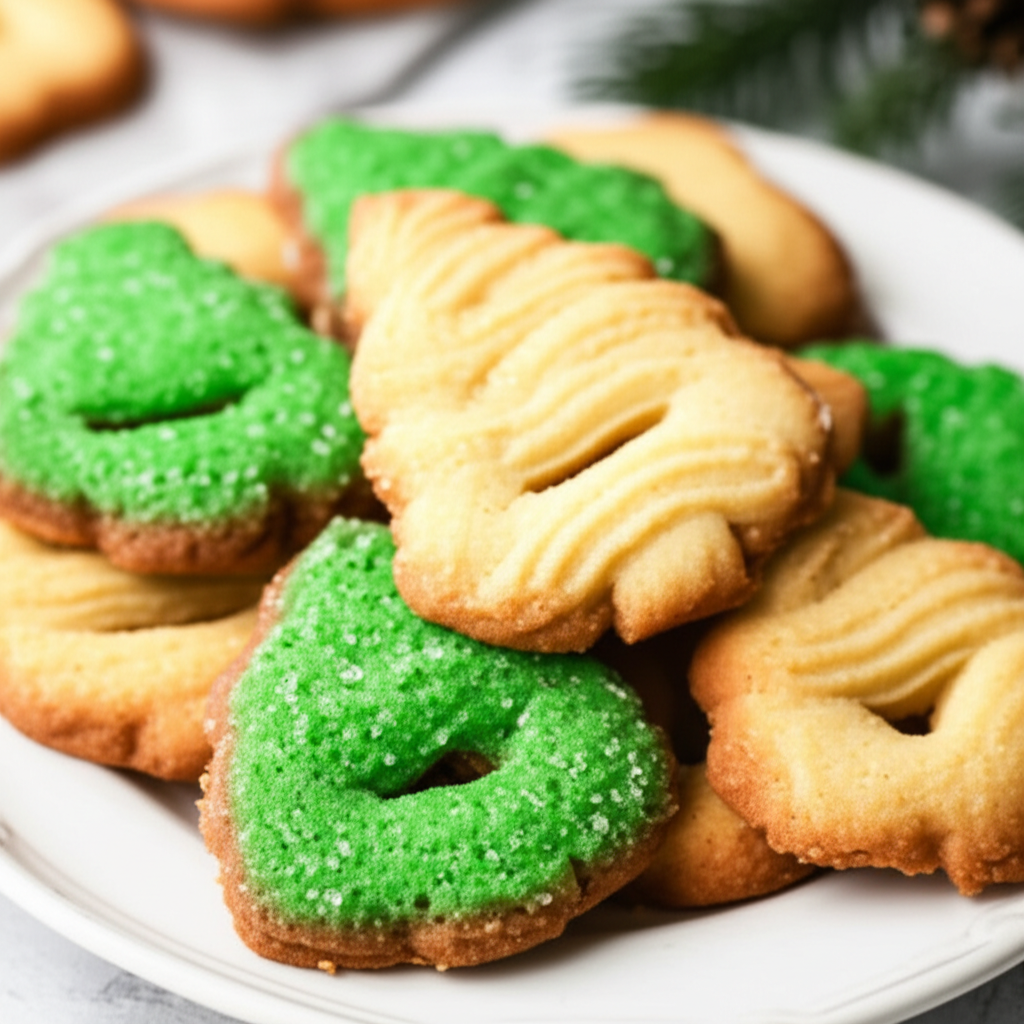 Almond Spritz Press Cookies image