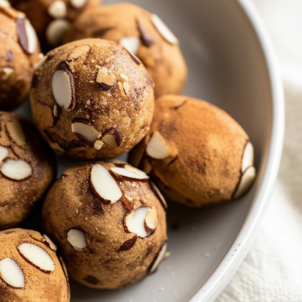 Almond Tahini Date Balls image