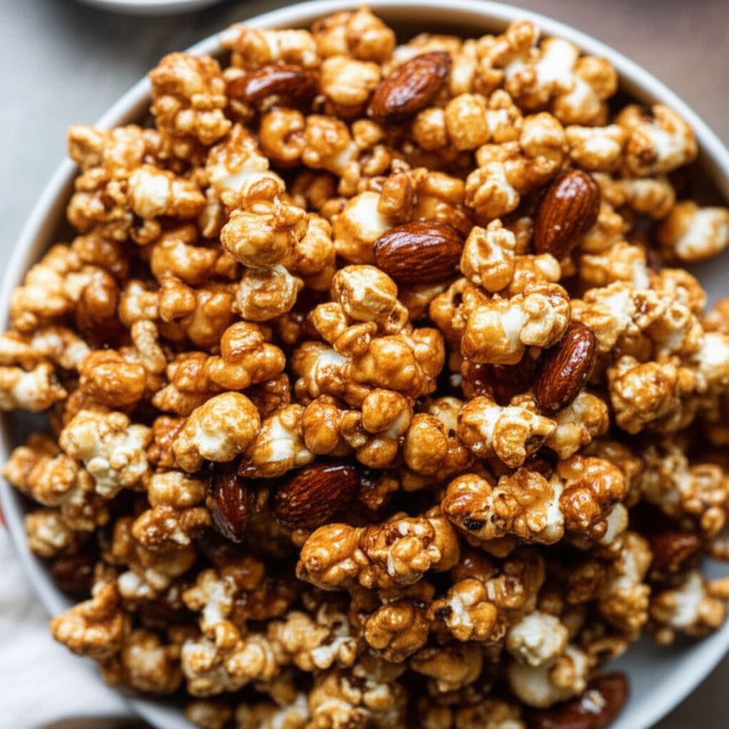 Almond Toffee Popcorn image