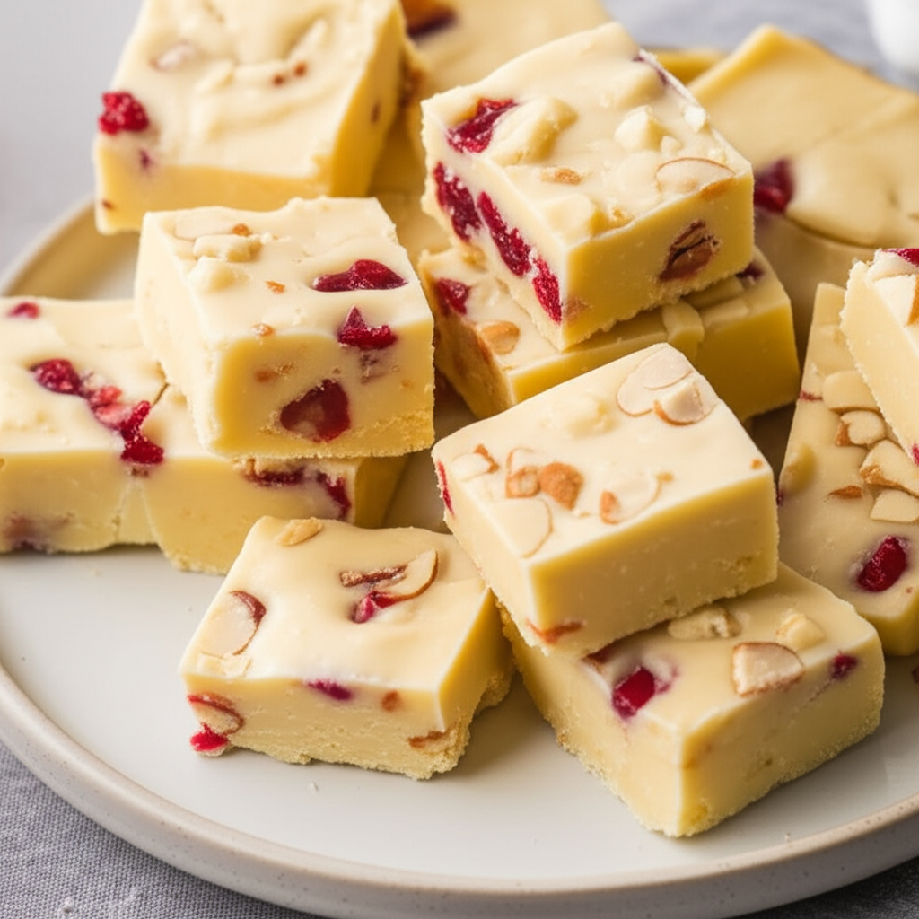 Almond White Chocolate Fudge image