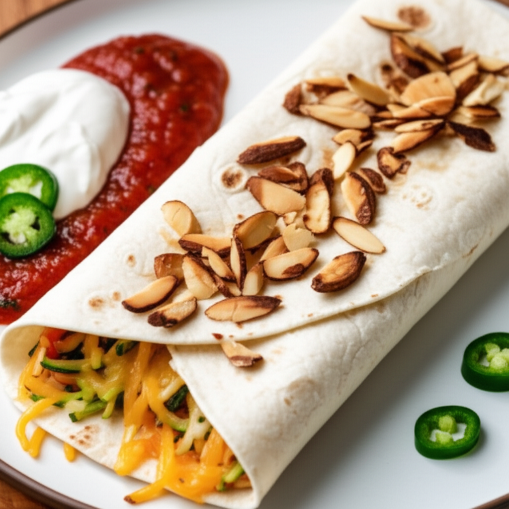 Almond Zucchini Burritos image